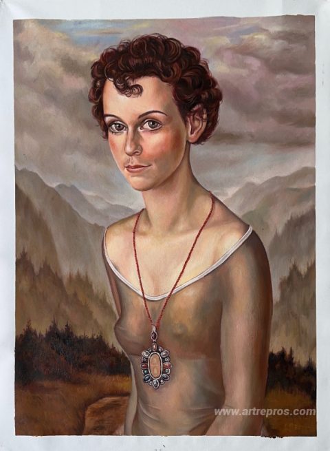 This painting, hand-painted by our artists