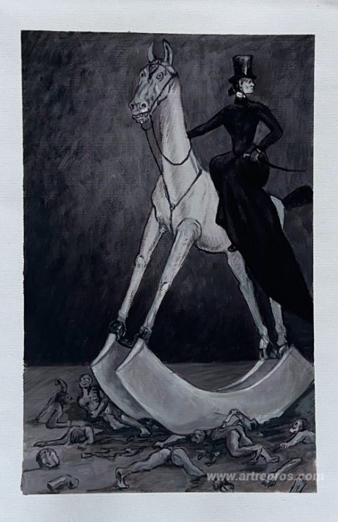 This painting, hand-painted by our artists