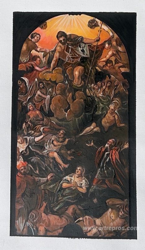 This painting, hand-painted by our artists