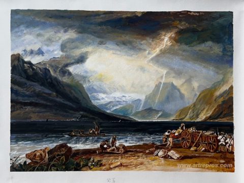 This painting, hand-painted by our artists