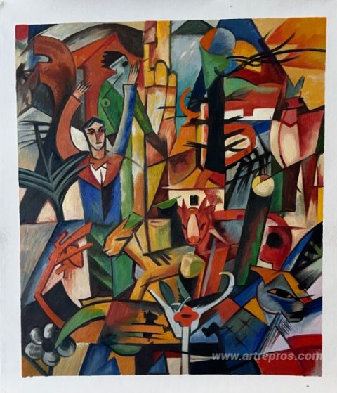 This painting, hand-painted by our artists