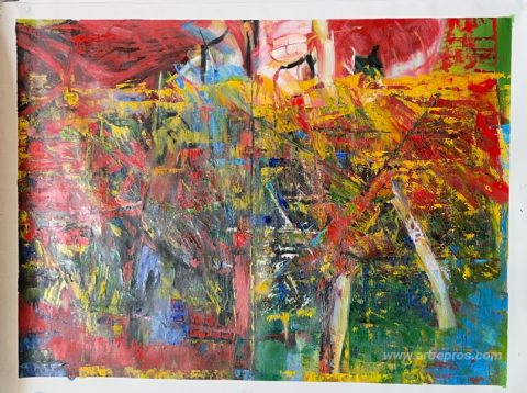 This painting, hand-painted by our artists