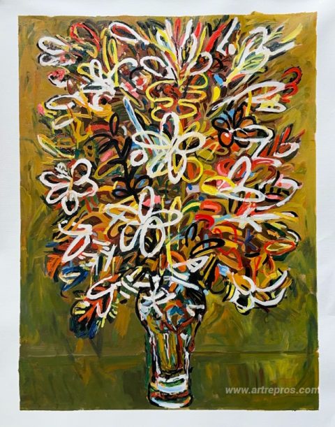 This painting, hand-painted by our artists