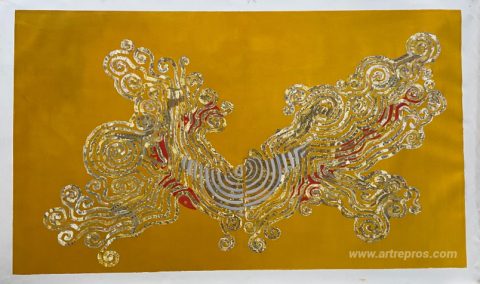 This painting, hand-painted by our artists