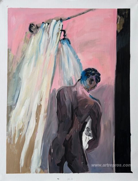 This painting, hand-painted by our artists