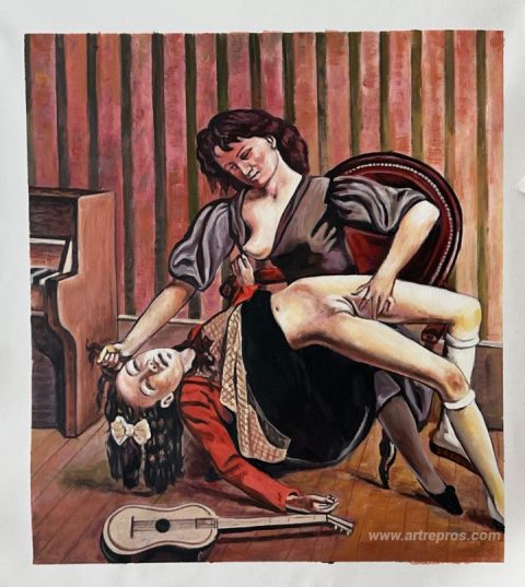 This painting, hand-painted by our artists