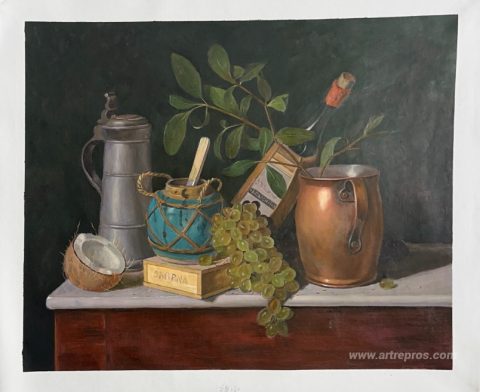 This painting, hand-painted by our artists