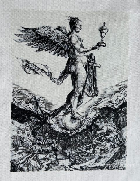 This painting, hand-painted by our artists