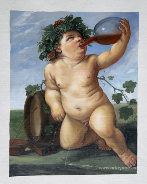 This painting, hand-painted by our artists