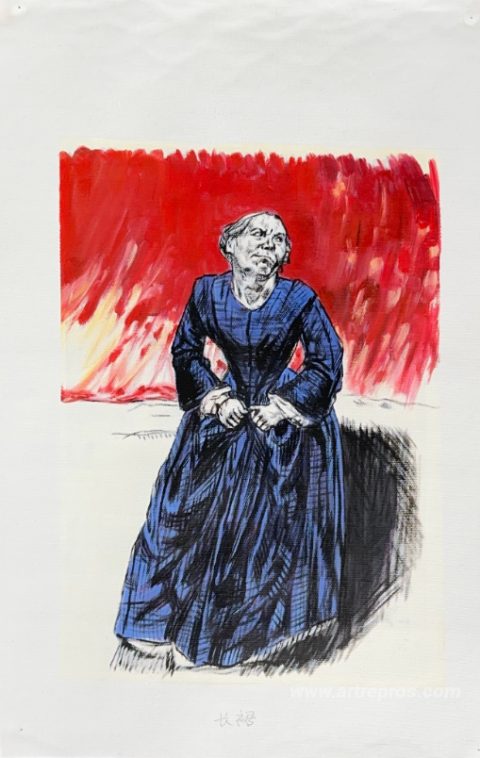This painting, hand-painted by our artists
