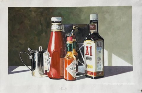 This painting, hand-painted by our artists
