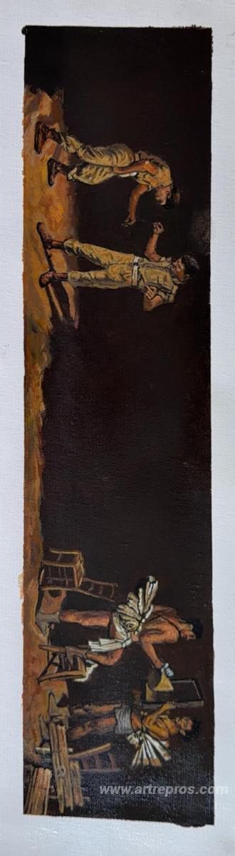 This painting, hand-painted by our artists
