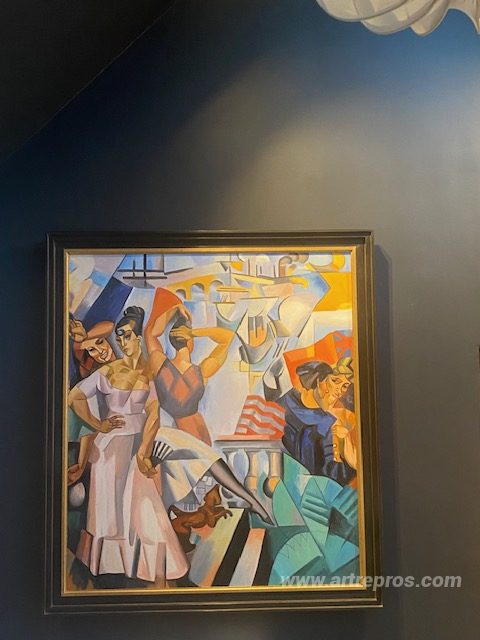 This painting, hand-painted by our artists