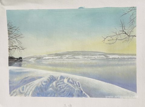 This painting, hand-painted by our artists