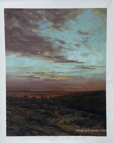 This painting, hand-painted by our artists