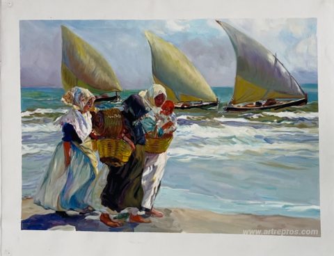This painting, hand-painted by our artists