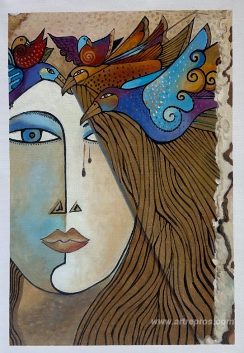 This painting, hand-painted by our artists