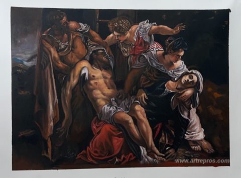 This painting, hand-painted by our artists