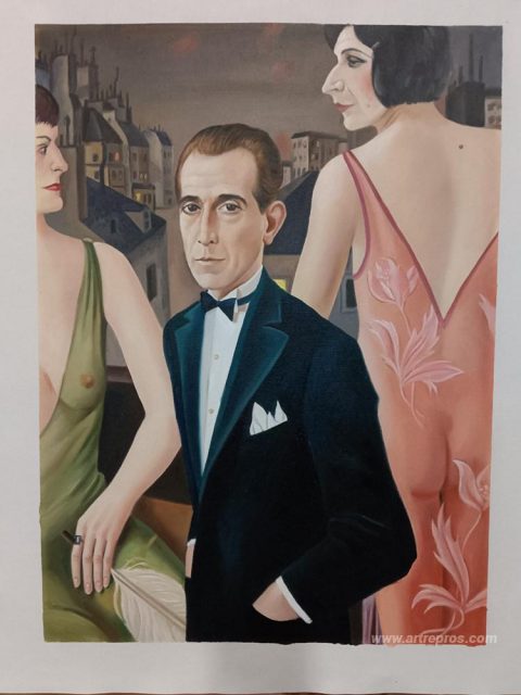 This painting, hand-painted by our artists