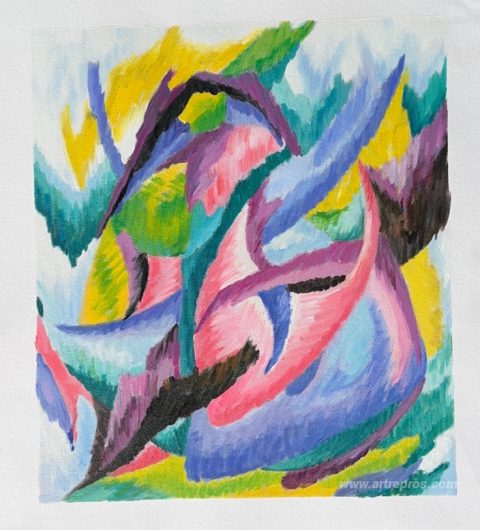 This painting, hand-painted by our artists
