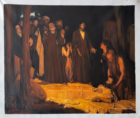 This painting, hand-painted by our artists
