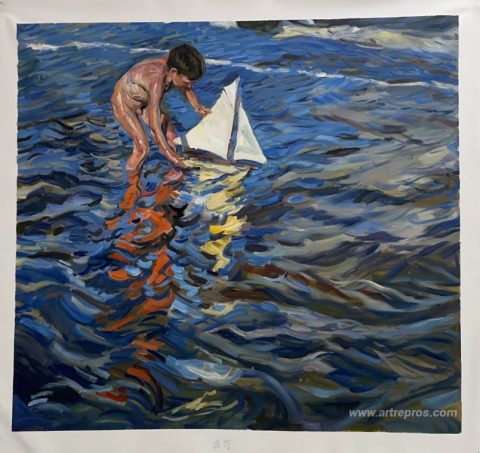 This painting, hand-painted by our artists