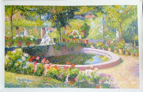 This painting, hand-painted by our artists