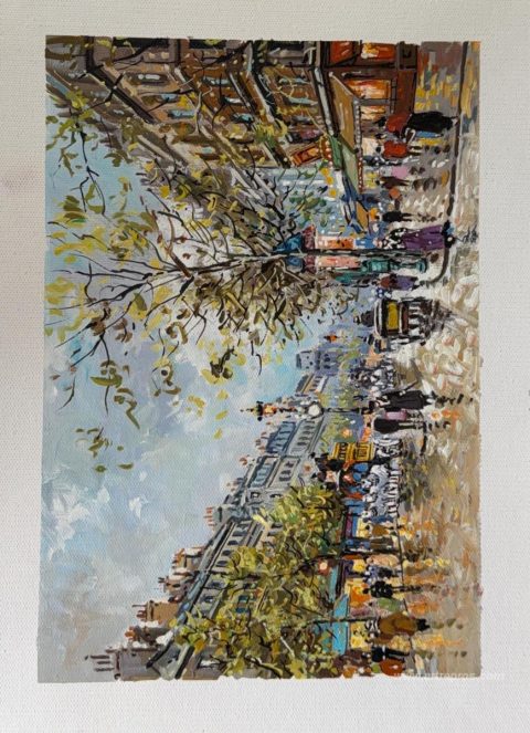 This painting, hand-painted by our artists