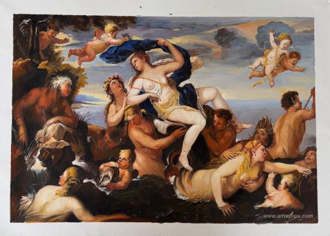 This painting, hand-painted by our artists