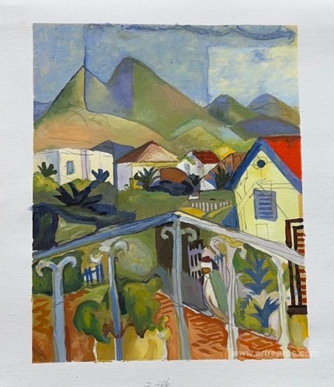 This painting, hand-painted by our artists