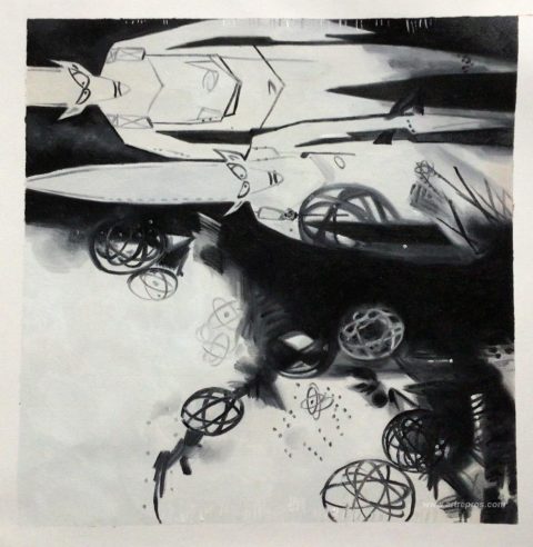 This painting, hand-painted by our artists