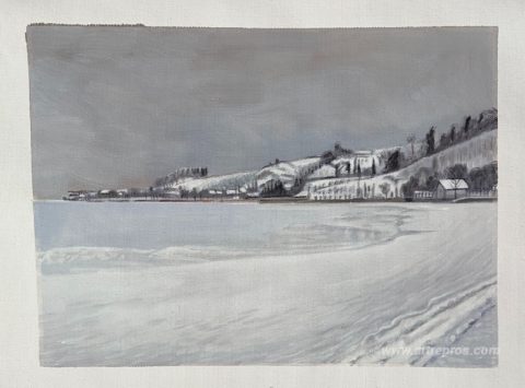 This painting, hand-painted by our artists