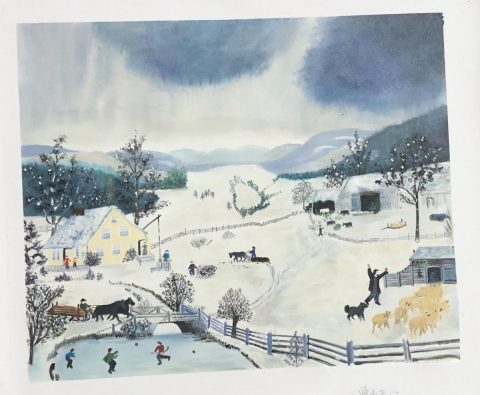 This painting, hand-painted by our artists