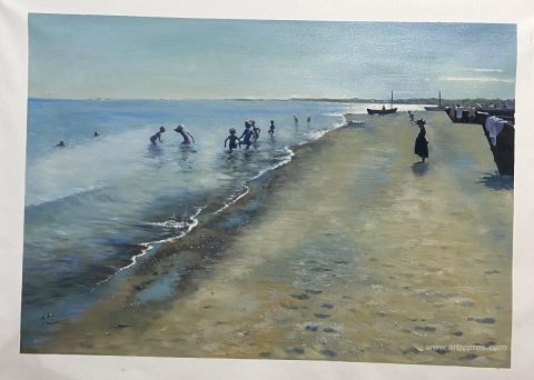 This painting, hand-painted by our artists