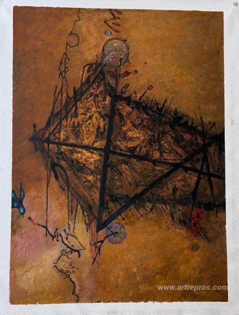This painting, hand-painted by our artists