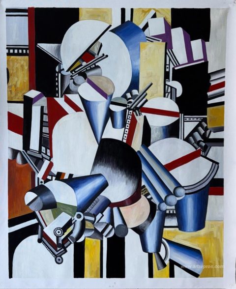 This painting, hand-painted by our artists