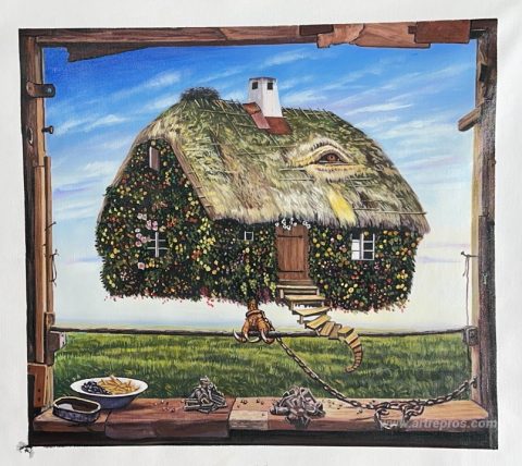 This painting, hand-painted by our artists