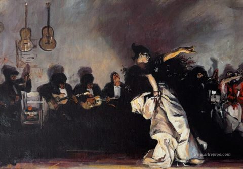 This painting, hand-painted by our artists
