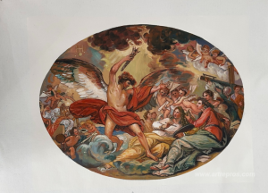 Genius Calling Forth the Fine Arts to Adorn Manufactures and Com