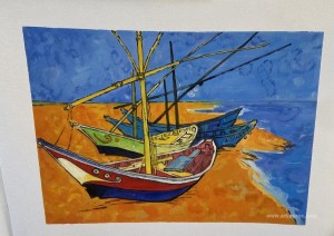Fishing Boats on the Beach at Saintes-Maries-de-la-Mer