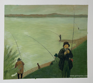 Anglers on the Rhine