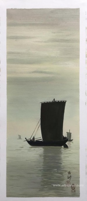 Fishing Boats at Sea