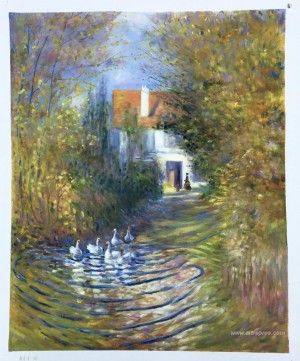 Geese in the creek