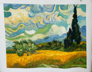 Wheat Field with Cypresses at the Haude Galline near Eygalieres 