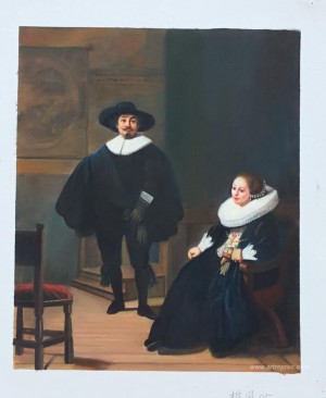 Portrait of a Couple in an Interior
