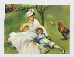 Camille Monet and Her Son Jean in the Garden at Argenteuil