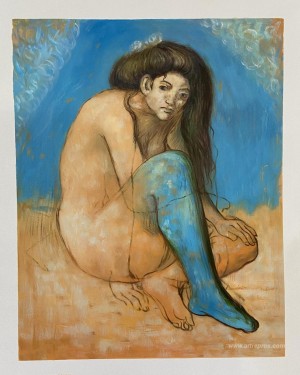 Seated female nude