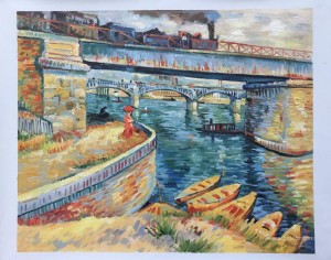 Bridges across the Seine at Asnieres 