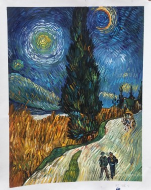 Road with Cypresses