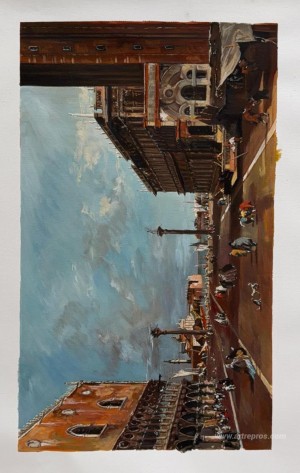 View of Piazzetta San Marco towards the San Giorgio Maggiore